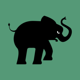 Angry Animals: Elephant design by VrijFormaat