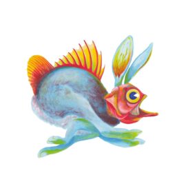 Fishy hare running
