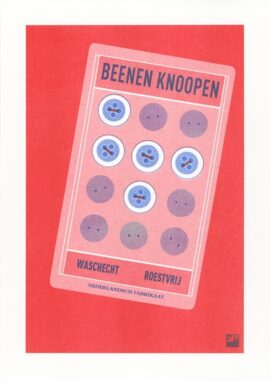 Knopen / 21 x 29,7 cm riso print Estra Ordinary buttons