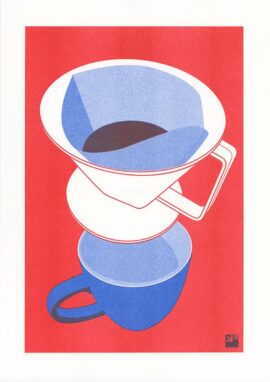 Koffiefilter / 21 x 29,7 cm risoprint - Bijzonder Alledaags - koffiefilter