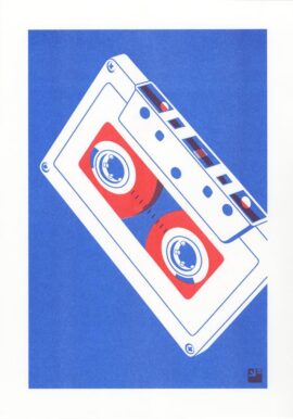 Cassettebandje / 21 x 29,7 cm