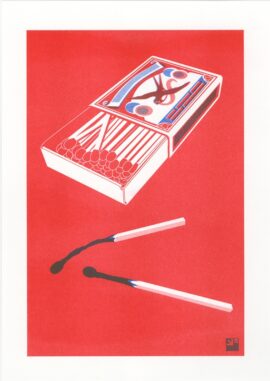 Luciferdoosje / 21 x 29,7 cm riso Match Box © VrijFormaat