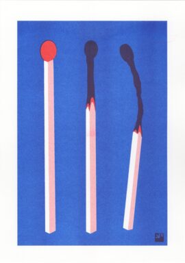 Lucifers / 21 x 29,7 cm riso Matches © VrijFormaat