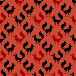 Angr Animals Fox pattern by VrijFormaat