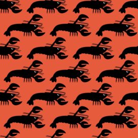 angry animals - lobster pattern by VrijFormaat