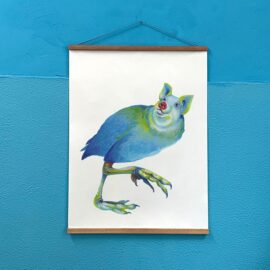 Grunting coot / 60 x 80 cm