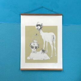 Space deer / 60 x 80 cm
