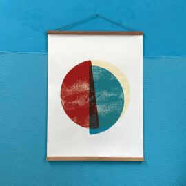 Circle pieces no.1 / 60 x 80 cm