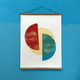 Circle pieces no.2 / 60 x 80 cm