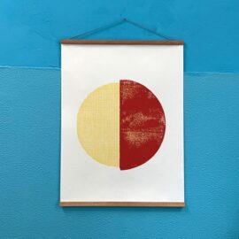 Circle pieces no.4 / 60 x 80 cm