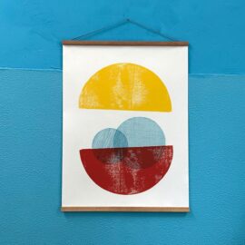 Circle pieces no.6 / 60 x 80 cm