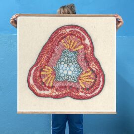 Glycine / 90 x 90 cm