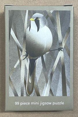 Bearded Reedling minipuzzle of 99 pieces - VrijFormaat & Happily Puzzles