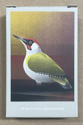 Green Woodpecker minipuzzle of 99 pieces - VrijFormaat & Happily Puzzles